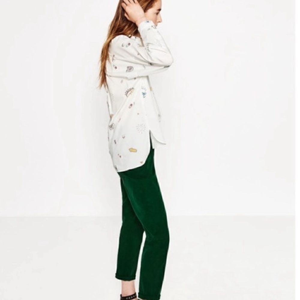 Zara basics women’s oversized button up shirt - Picture 2 of 13